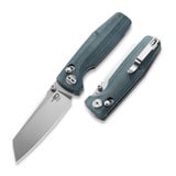 Bestech - Slasher - Stonewash - Micarta, blue