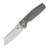 Bestech - Slasher - Stonewash - Micarta, green