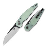 Bestech - Snakebird - Satin + PVD - G10, jade