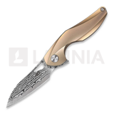 Bestech - The Reticulan - Damascus - Titanium, gold