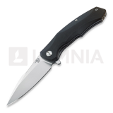 Bestech - Warwolf - Stonewash + Satin - G10, noir