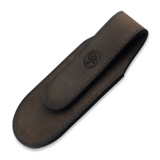 B&ouml;ker - Magnetic Leather Pouch, large, brun