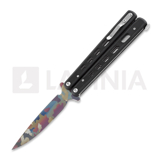 B&ouml;ker Plus - Large G10 Balisong, camo blade