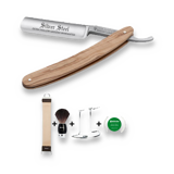 B&ouml;ker - Silver Steel Olive 6/8" + Care Set