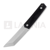 Brisa - Kwaiken 90 M390 Scandi, ebony, brown sheath