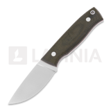 Brisa - Skinner 90 Elmax Flat, green micarta