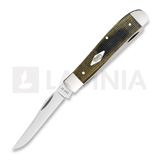 Case Cutlery - Black/Green/Natural Canvas Micarta Smooth Mini Trapper