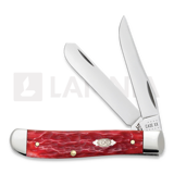 Case Cutlery - Dark Red Bone Peach Seed Jig Mini Trapper