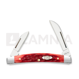 Case Cutlery - Dark Red Bone Peach Seed Jig Small Congress