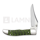 Case Cutlery - Kickstart Green & Black Carbon Fiber Weave Mid-Folding Hunter