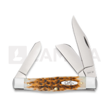 Case Cutlery - Large Stockman, Amber Bone Peach Seed Jig