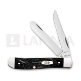 Case Cutlery - Mini Trapper, Black Synthetic Rough Jig