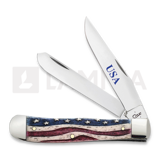 Case Cutlery - Patriotic Trapper Smooth Bone