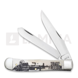 Case Cutlery - War Series Smooth Natural Bone Trapper Iraqi Freedom