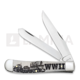 Case Cutlery - War Series Smooth Natural Bone Trapper WWII
