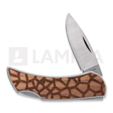 Case Cutlery - Woodchuck Giraffe Brushed Stainless Steel Executive Lockback