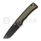 Chaves Knives - Redencion 229 Kickstop Drop Point, green micarta