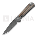 Chris Reeve - Sebenza 21, small, micarta canvas damascus ladder