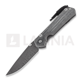 Chris Reeve - Sebenza 31, large, black micarta damascus ladder