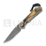 Chris Reeve - Sebenza 31, large, macassar ebony damascus boomera