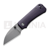 CIVIVI - Baby Banter Wharncliffe, Purple Canvas Micarta, Gray SW