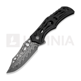 CIVIVI - Biophase, Damascus, Black Aluminum