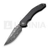 CIVIVI - Bluetick Damascus, Carbon Fiber Overlay/Black G-10