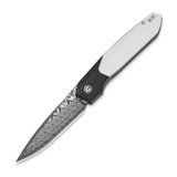 CIVIVI - Brr15 Light Damascus, Black/White G-10