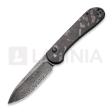 CIVIVI - Button Lock Elementum Damascus, marble carbon fiber