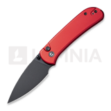 CIVIVI - Qubit, Red Aluminium, Black Stonewash