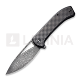 CIVIVI - Riffle Damascus, twill carbon