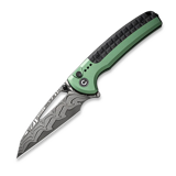 CIVIVI - Sentinel Strike Damascus, Green Aluminum/Black FRN