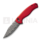 CIVIVI - Stormhowl Damascus, Milled Red Aluminum