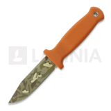 Demko Knives - USA Armiger 4 3V Clip Point Multi-Layer Camo, Orange