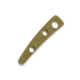 Flytanium - Brass Backspacer for CRKT Pilar - Antique Stonewash