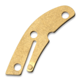 Flytanium - Brass Backspacer for Spyderco Delica - Stonewash