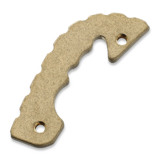 Flytanium - Brass Backspacer for Spyderco Shaman - Antique Stonewash