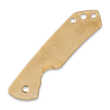 Flytanium - Brass Scale for Spyderco Brouwer - Antique Stonewash