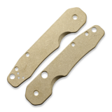 Flytanium - Brass Scales for Spyderco Smock - Stonewash