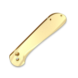 Flytanium - Contoured Brass Scales for Civivi Elementum Button Lock - S/W