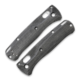 Flytanium - Crossfade Black Canvas Micarta Scales for Benchmade MINI Bugout