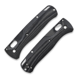Flytanium - Crossfade Black Linen Micarta Scales for Benchmade Bugout