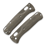 Flytanium - Crossfade Green Canvas Micarta Scales for Benchmade MINI Bugout