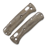 Flytanium - Crossfade Natural Canvas Micarta Scales for Benchmade MINI Bugout