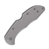 Flytanium - G-10 Scales - Spyderco Delica - Gray Stealth