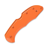 Flytanium - G-10 Scales - Spyderco Delica - Molten Orange