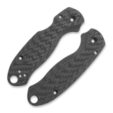 Flytanium - Lotus Carbon Fiber Scales for Spyderco Para 3, Basket Weave