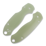 Flytanium - Lotus G-10 Scales for Spyderco Para 3 Knife, Natural Jade