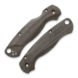 Flytanium - Lotus Green Canvas Micarta Scales for Spyderco PM2 Knife