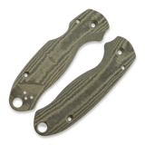 Flytanium - Lotus Micarta Scales for Spyderco Para 3, Green Linen